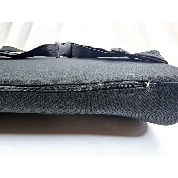 Everlasting Comfort Orthopedic Black Seat Cushion Memory Foam Tailbone Back Pain - Picture 7 of 7